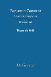 Cover von Textes de 1818
