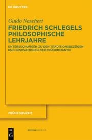Cover von Friedrich Schlegels Philosophische Lehrjahre