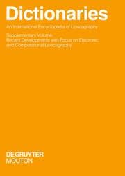 Cover von Dictionaries. An International Encyclopedia of Lexicography