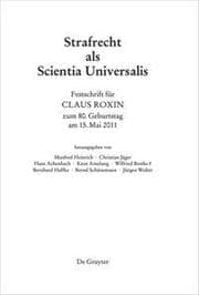Cover von Festschrift für Claus Roxin zum 80.Geburtstag am 15.Mai 2011