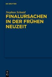 Cover von Finalursachen in der frühen Neuzeit
