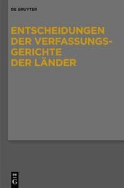 Cover von Entscheidungen der Verfassungsgerichte der Länder, LVerfGE 19