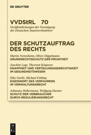 Cover von Der Schutzauftrag des Rechts