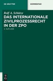 Cover von Das internationale Zivilprozessrecht in der ZPO