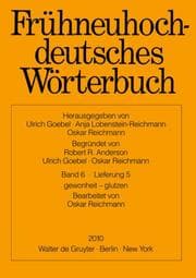 Cover von Frühneuhochdeutsches Wörterbuch 6/Lieferung 5