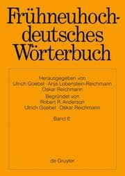 Cover von Frühneuhochdeutsches Wörterbuch 6
