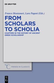 Cover von From Scholars to Scholia