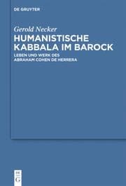 Cover von Humanistische Kabbala im Barock