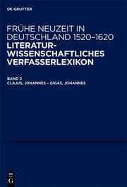 Cover von Clajus, Johannes - Gigas, Johannes
