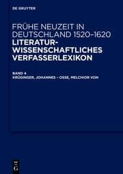 Cover von Krüginger, Johannes - Osse, Melchior von