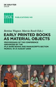 Cover von Early Printed Books as Material Objects