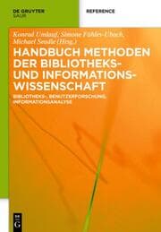 Cover von Handbuch Methoden der Bibliotheks- und Informationswissenschaft