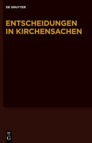 Cover von Entscheidungen in Kirchensachen 49