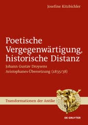 Cover von Poetische Vergegenwärtigung, historische Distanz