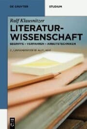 Cover von Literaturwissenschaft