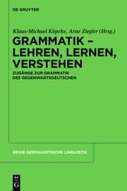Cover von Grammatik - Lehren, Lernen, Verstehen