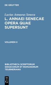 Cover von L. Annaei Senecae opera quae supersunt