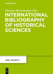 Cover von International Bibliography of Historical Sciences 2008