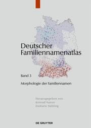 Cover von Morphologie der Familiennamen