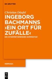 Cover von Ingeborg Bachmanns 'Ein Ort für Zufälle'