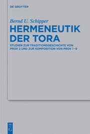Cover von Hermeneutik der Tora