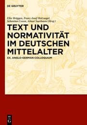 Cover von Text und Normativität im deutschen Mittelalter