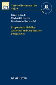 Cover von Proportional Liability: Analytical and Comparative Perspectives