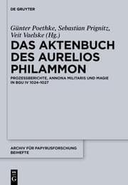 Cover von Aktenbuch des Aurelios Philammon