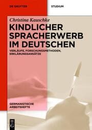 Cover von Kindlicher Spracherwerb im Deutschen