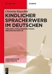 Cover von Kindlicher Spracherwerb im Deutschen