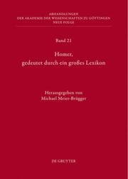 Cover von Homer, gedeutet durch ein großes Lexikon