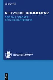 Cover von Kommentar zu Nietzsches 'Der Fall Wagner' und 'Götzen-Dämmerung'