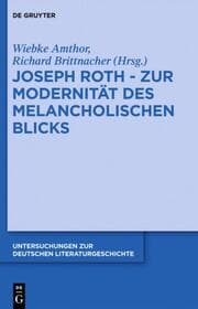 Cover von Joseph Roth - Zur Modernität des melancholischen Blicks