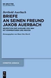 Cover von Berthold Auerbach: Briefe an seinen Freund Jakob Auerbach