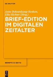 Cover von Brief-Edition im digitalen Zeitalter