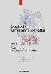 Cover von Familiennamen nach Herkunft und Wohnstätte
