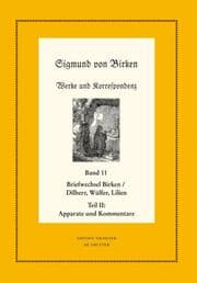 Cover von Der Briefwechsel zwischen Sigmund von Birken und Johann Michael Dilherr, Daniel Wülfer und Caspar von Lilien