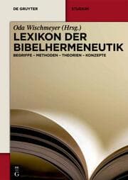 Cover von Lexikon der Bibelhermeneutik