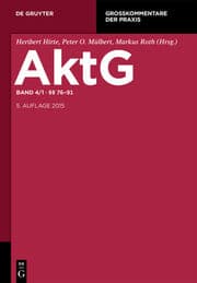 Cover von Aktiengesetz/AktG 4/1
