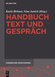 Cover von Handbuch Text und Gespräch