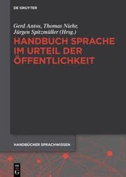 Cover von Handbuch Sprache im Urteil der Öffentlichkeit