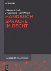 Cover von Handbuch Sprache im Recht