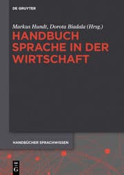 Cover von Handbuch Sprache in der Wirtschaft