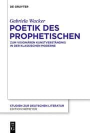 Cover von Poetik des Prophetischen
