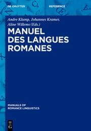 Cover von Manuel des langues romanes