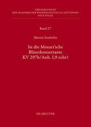 Cover von Ist die Mozart'sche Bläserkonzertente KV 297b/Anh.I, 9 echt?
