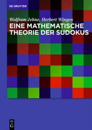 Cover von Eine mathematische Theorie der Sudokus