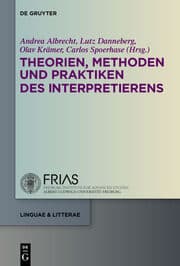 Cover von Theorien, Methoden und Praktiken des Interpretierens
