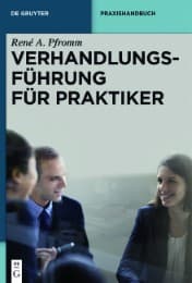 Cover von Verhandlungsführung für Praktiker
