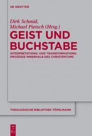 Cover von Geist und Buchstabe